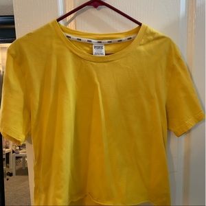Cropped yellow t shirt from PINK